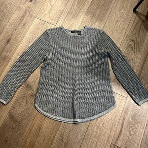 JEANNE PIERRE cotton knit crew neck sweater, size XL
